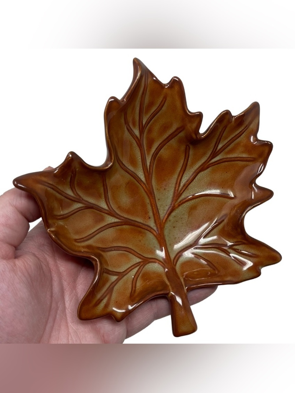 Scentsy Maple Leaf Wax Warmer Top Dish ONLY Retired Replacement Piece